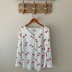 Loft ~ Floral Blouse ~ Size 18W